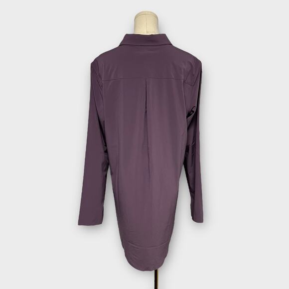 Athleta Urbanite Button Down Shirt in Dusk Violet Size Medium - Picture 3 of 7